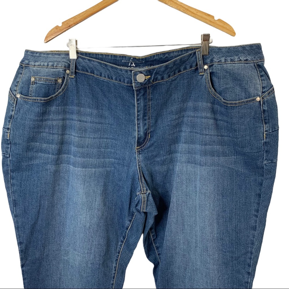 ASHLEY STEWART Fearless Curvy Skinny Jeans Sz 32 Short